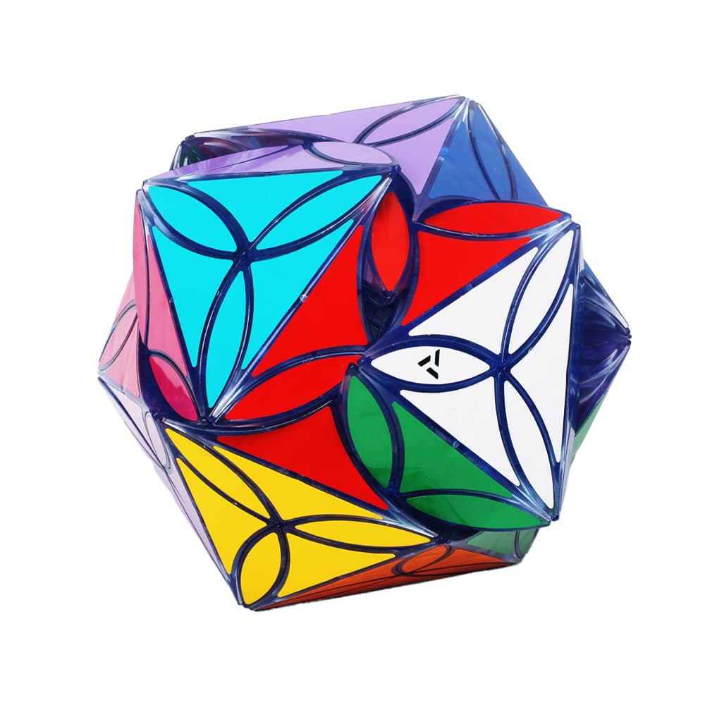 Aj 20 Colors Clover Icosahedron - Trans.Blue image 2