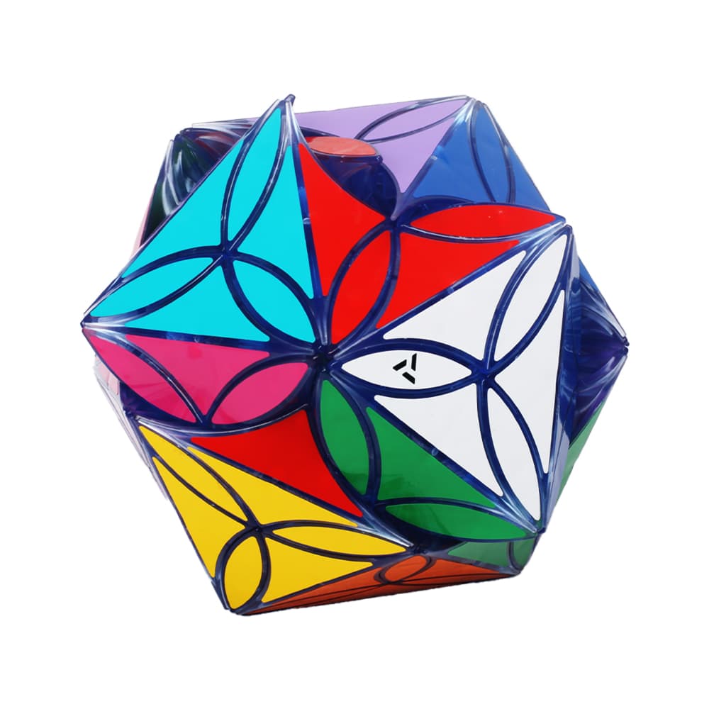Aj 20 Colors Clover Icosahedron - Trans.Blue image 3