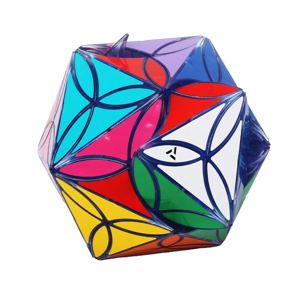 Aj 20 Colors Clover Icosahedron - Trans.Blue image 4