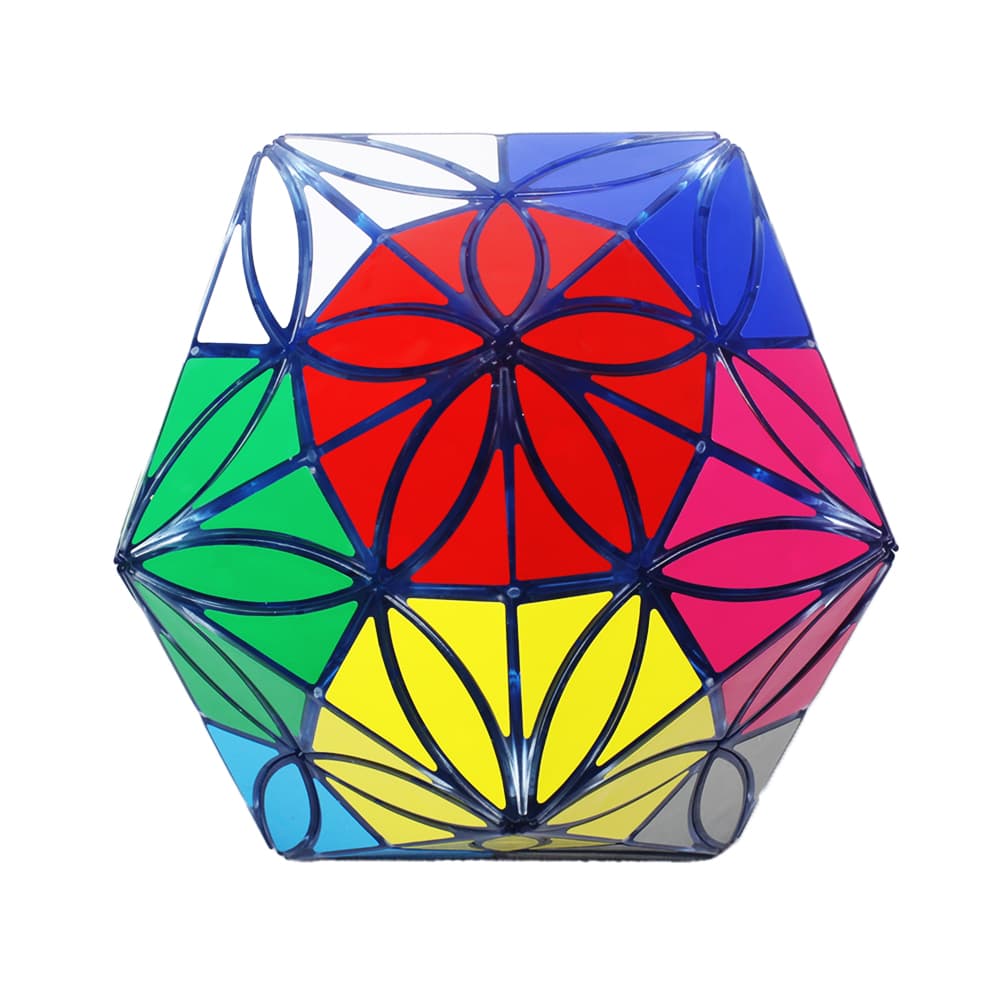 Aj 12 Colors Clover Icosahedron - Trans.Blue image 1