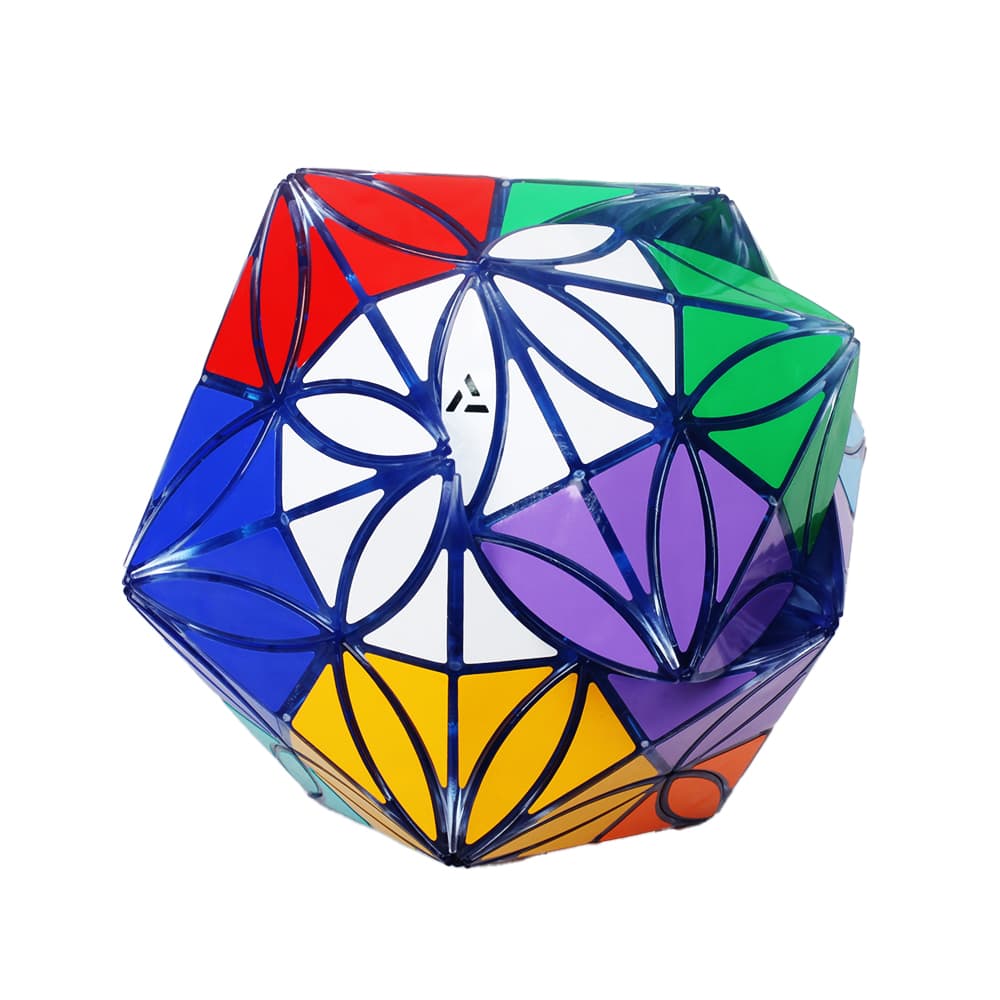 Aj 12 Colors Clover Icosahedron - Trans.Blue image 5