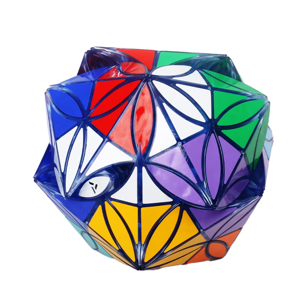 Aj 12 Colors Clover Icosahedron - Trans.Blue image 6