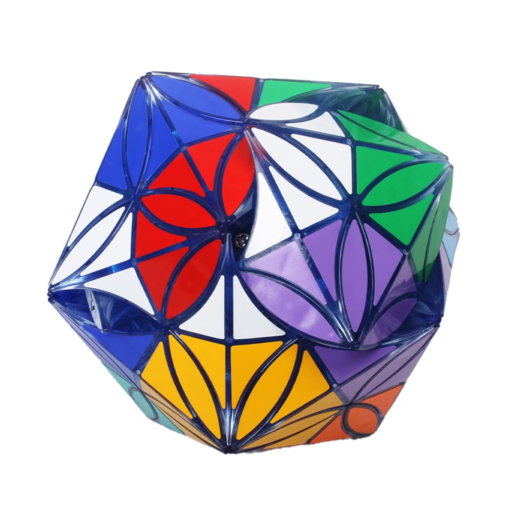 Aj 12 Colors Clover Icosahedron - Trans.Blue image 7