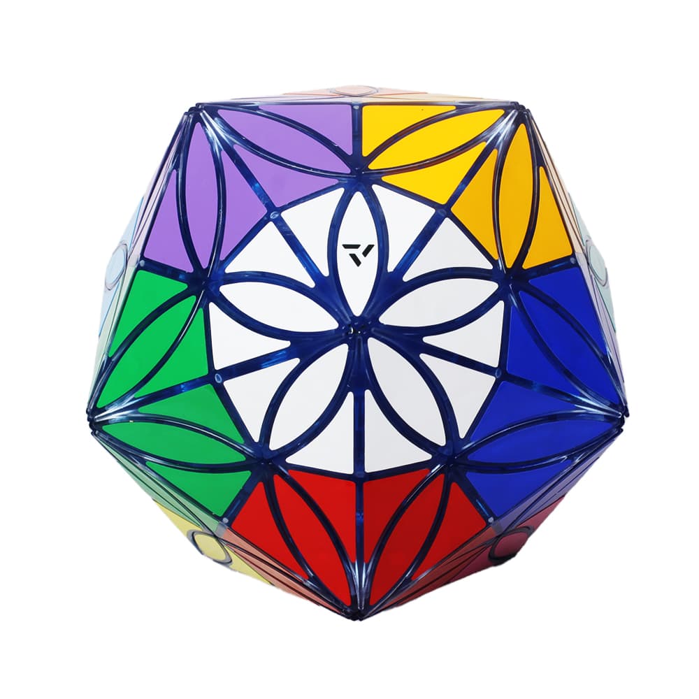 Aj 12 Colors Clover Icosahedron - Trans.Blue image 2