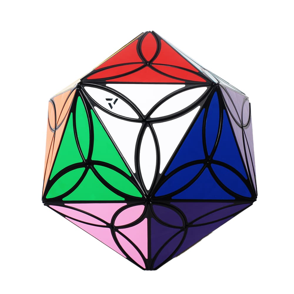 Aj 20 Colors Clover Icosahedron - Black image 1
