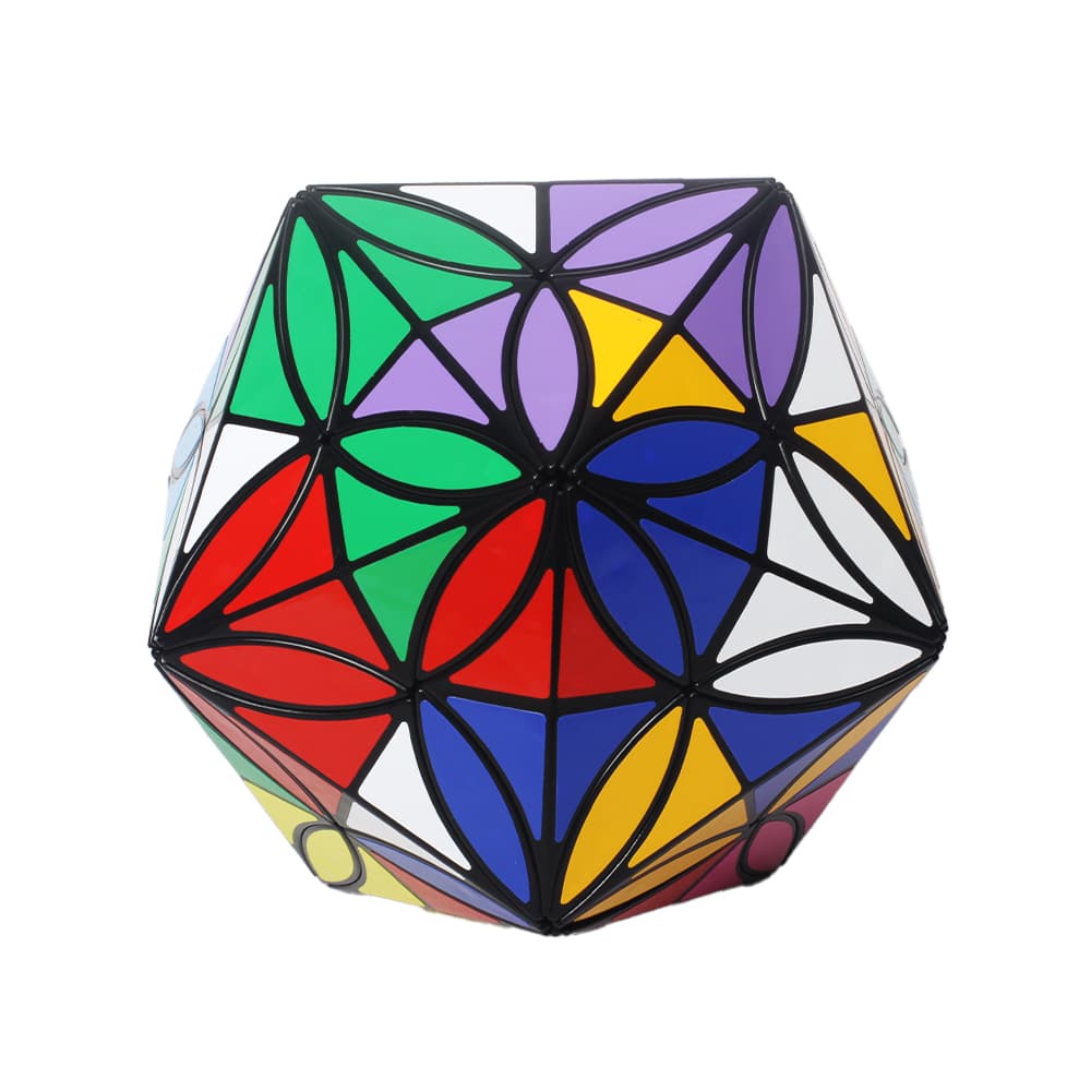 Aj 12 Colors Clover Icosahedron - Black image 7