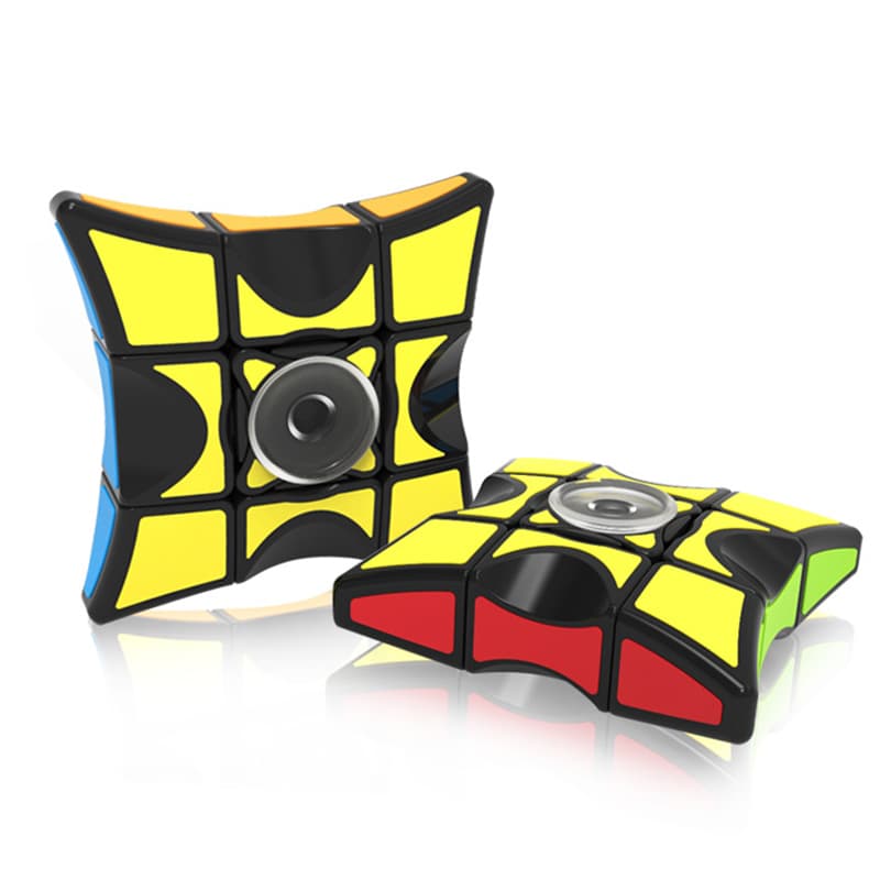 QiYi 1x3x3 Fidget Spinner Cube - Stickered with Premium Plastic Box