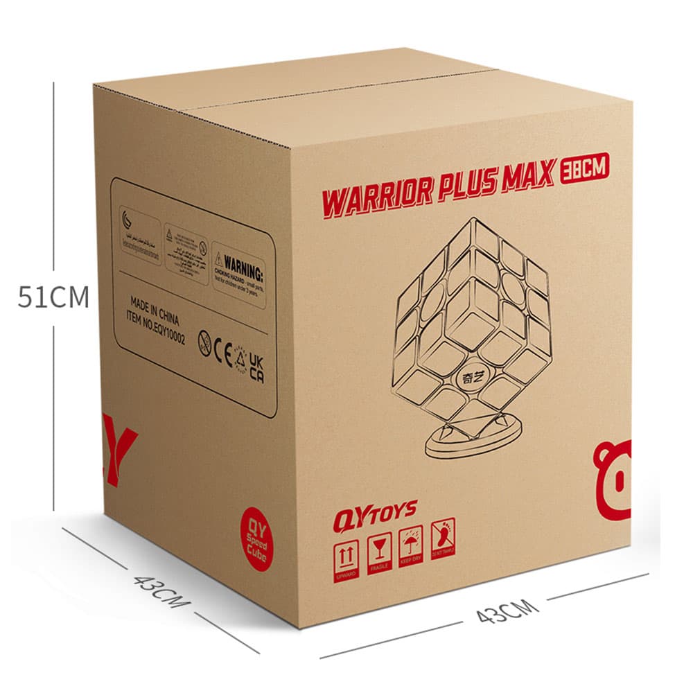 QiYi Warrior Plus Max 3x3 (38cm) - Black image 2