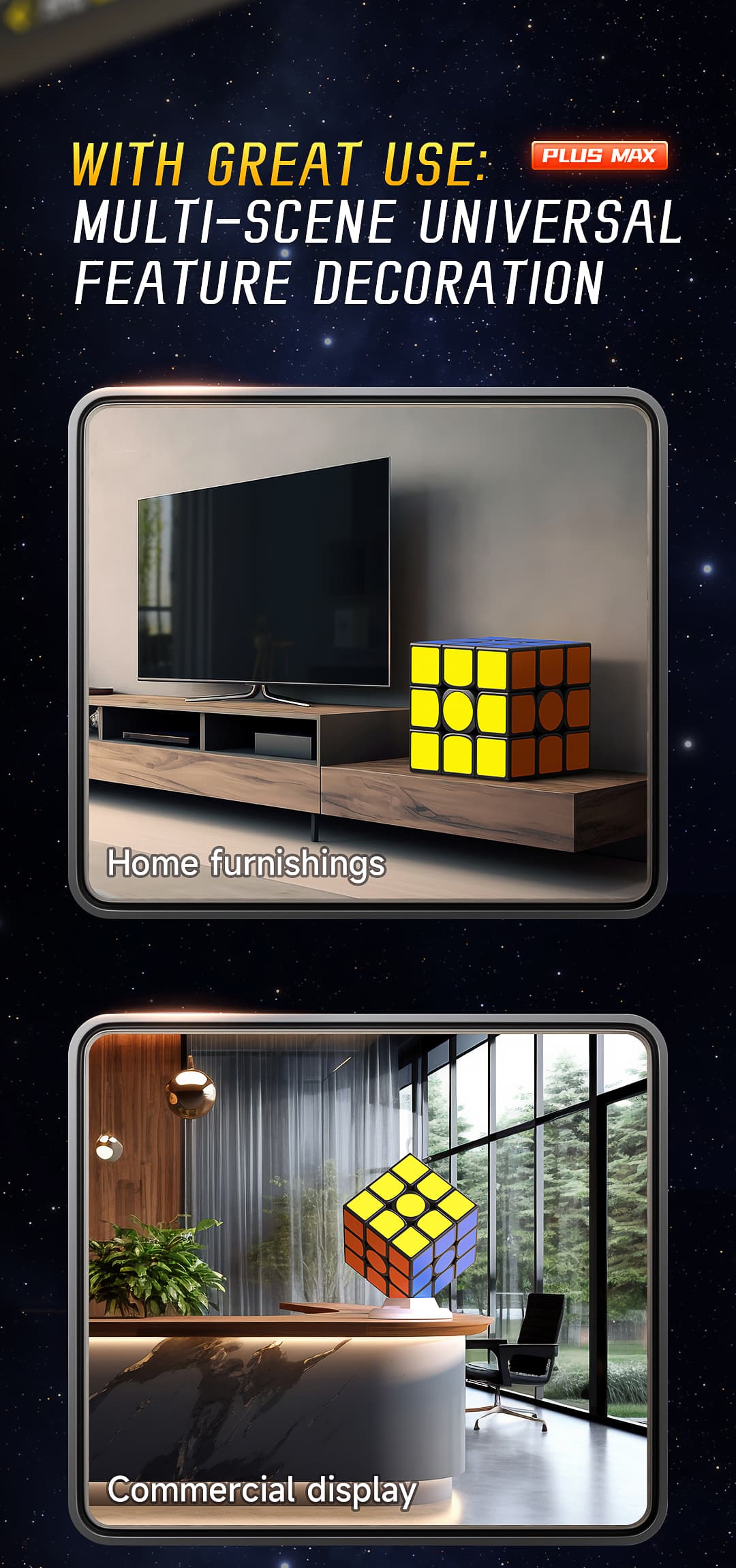 QiYi Warrior Plus Max Box 3x3 (38cm) - Black image 5