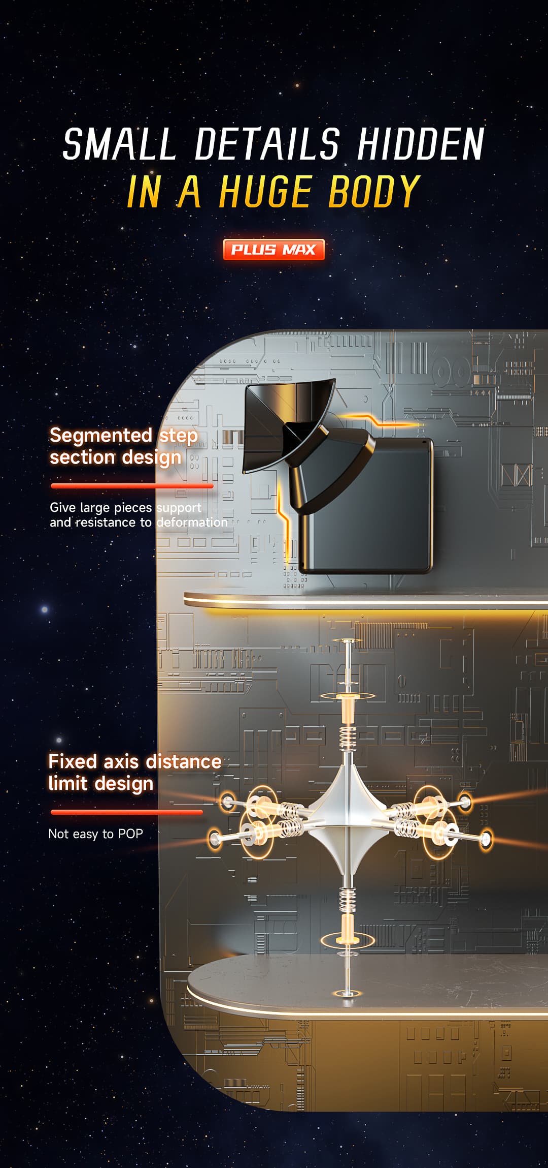 QiYi Warrior Plus Max Box 3x3 (38cm) - Black image 13