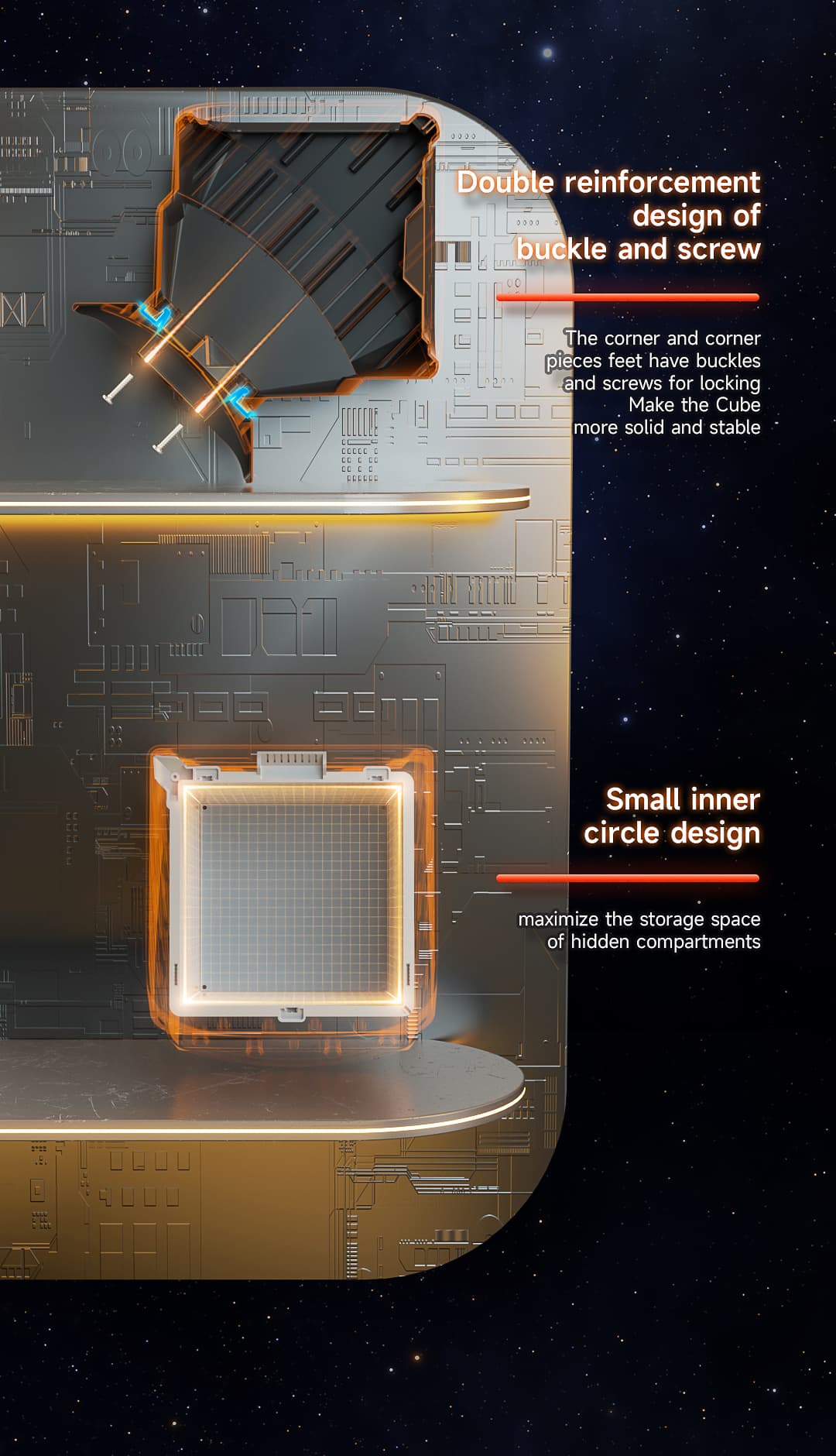 QiYi Warrior Plus Max Box 3x3 (38cm) - Black image 15