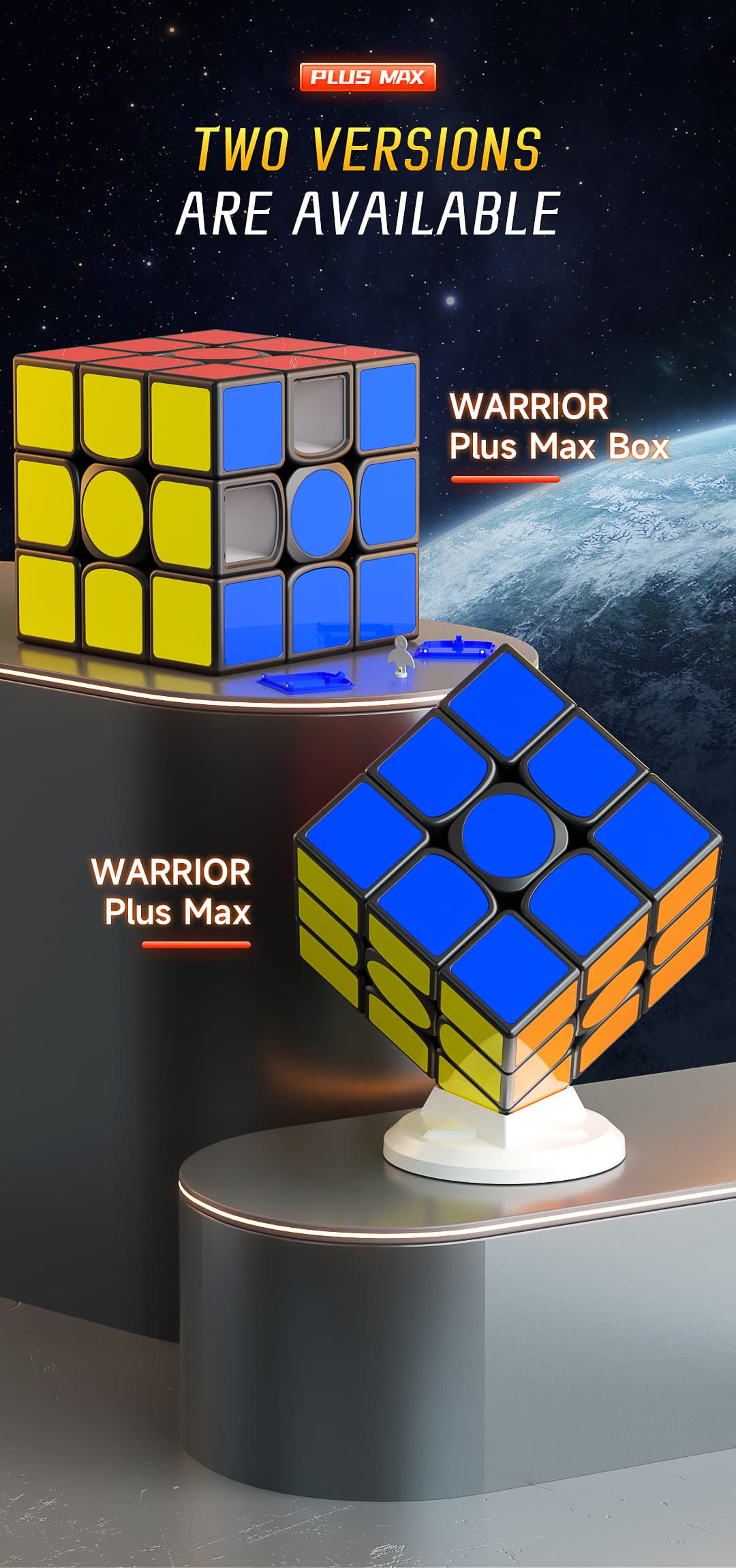 QiYi Warrior Plus Max Box 3x3 (38cm) - Black image 16
