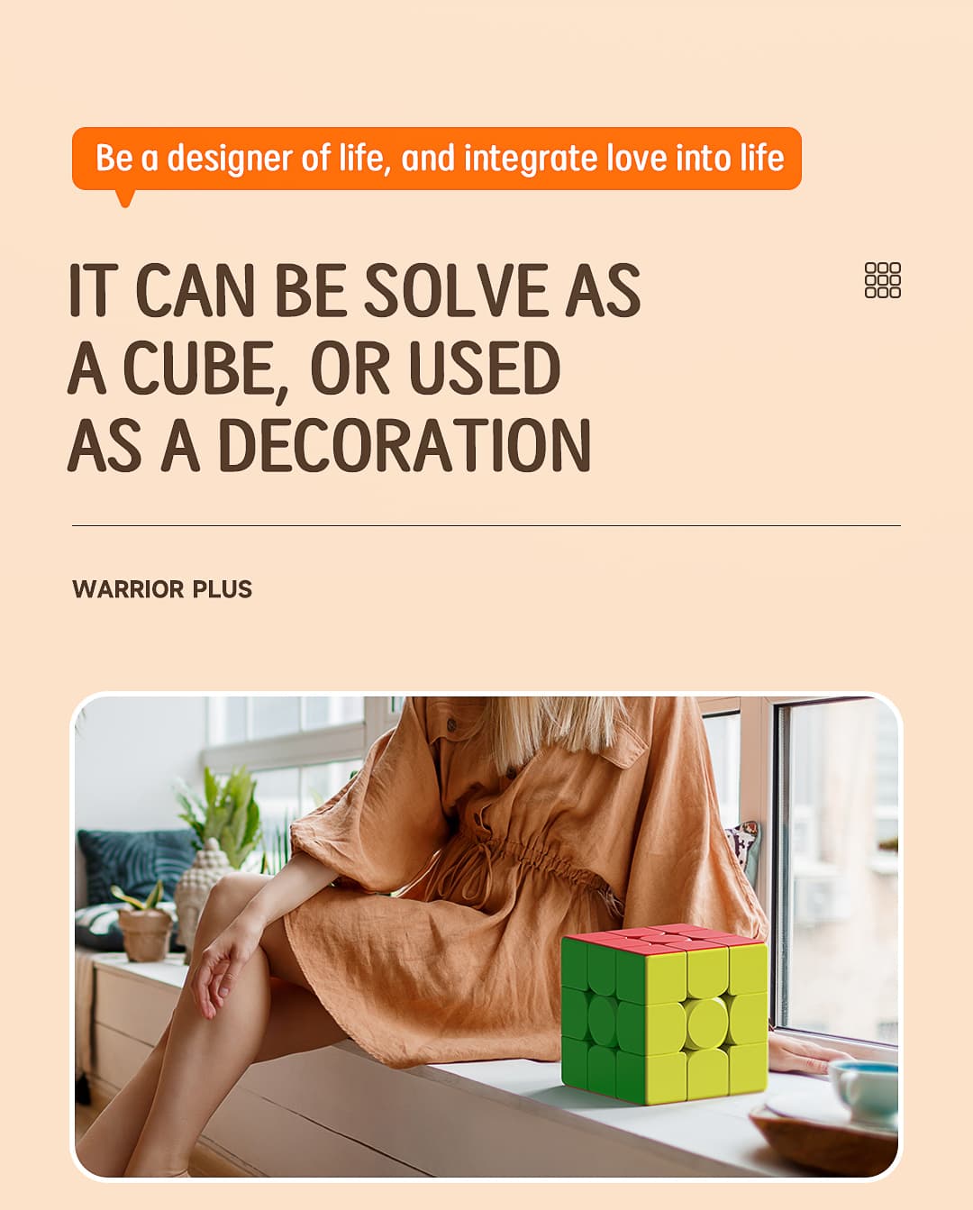 QiYi Warrior Plus 3x3 (18.8cm) - Stickerless image 6