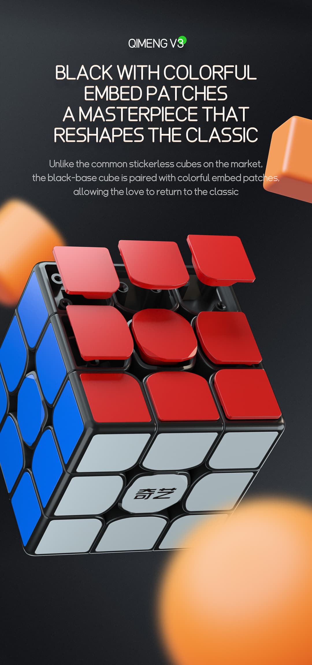 QiYi QiMeng V3 3x3 - Black image 7