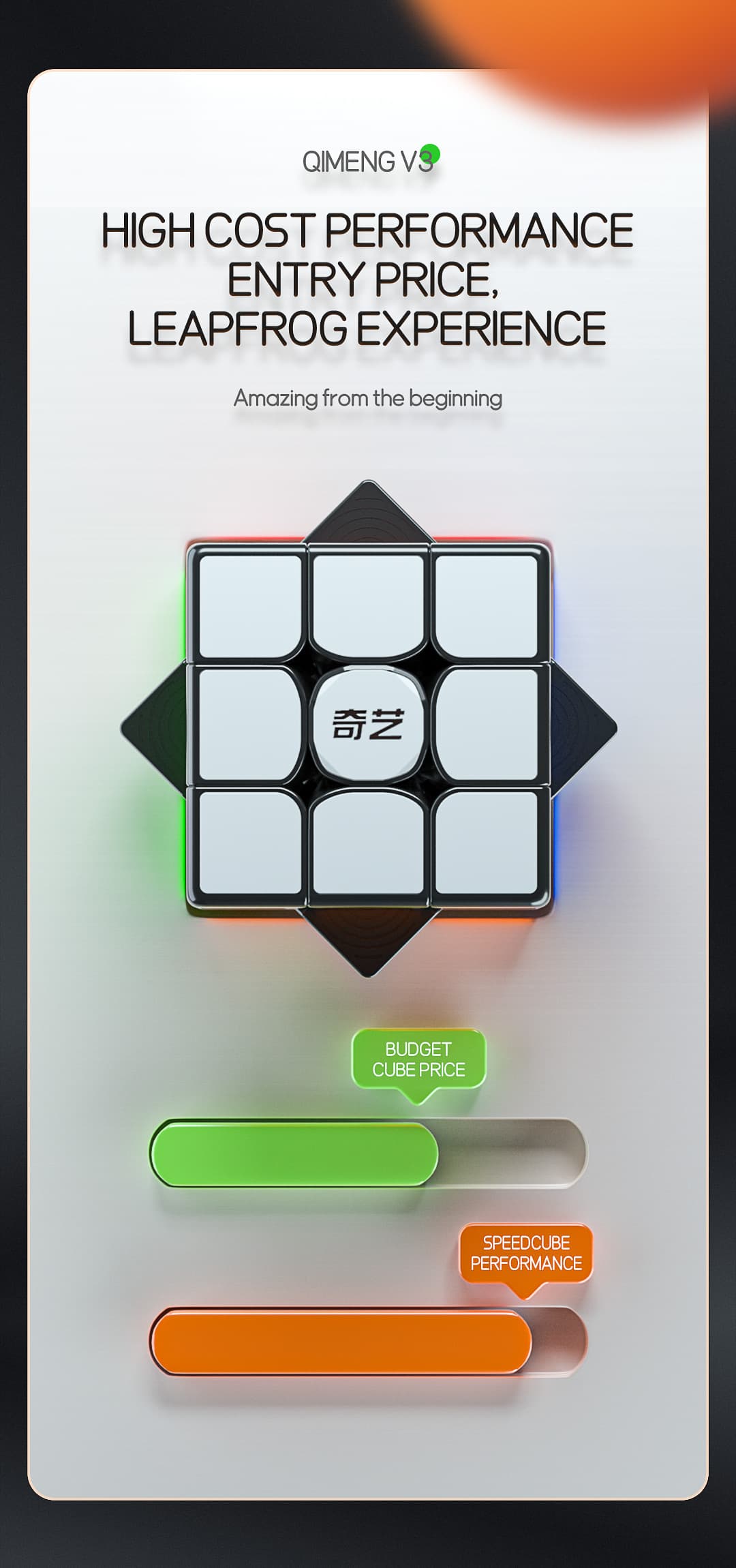 QiYi QiMeng V3 3x3 - Black image 8