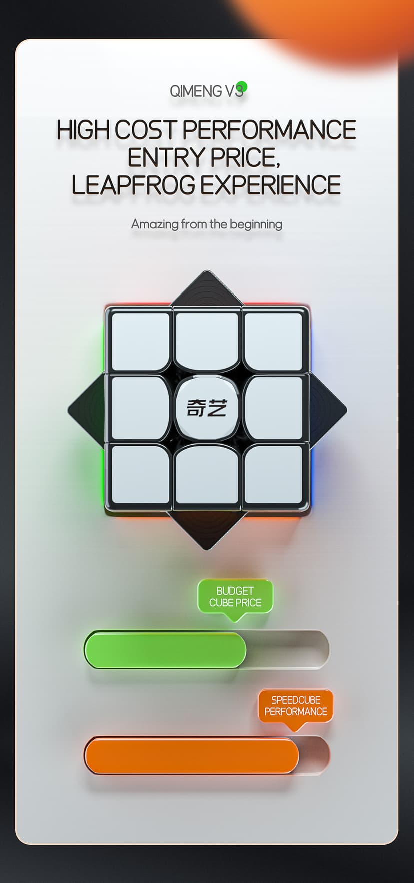QiYi QiMeng V3 3x3 - Black image 8
