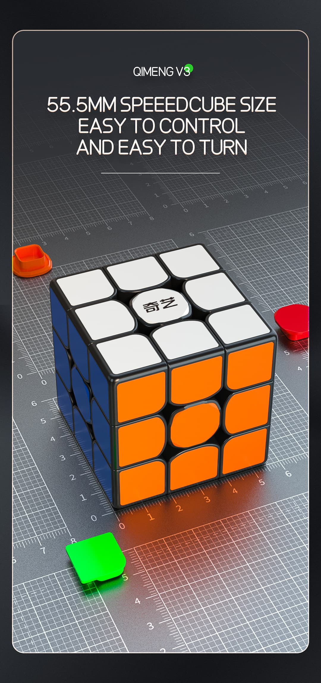 QiYi QiMeng V3 3x3 - Black image 10
