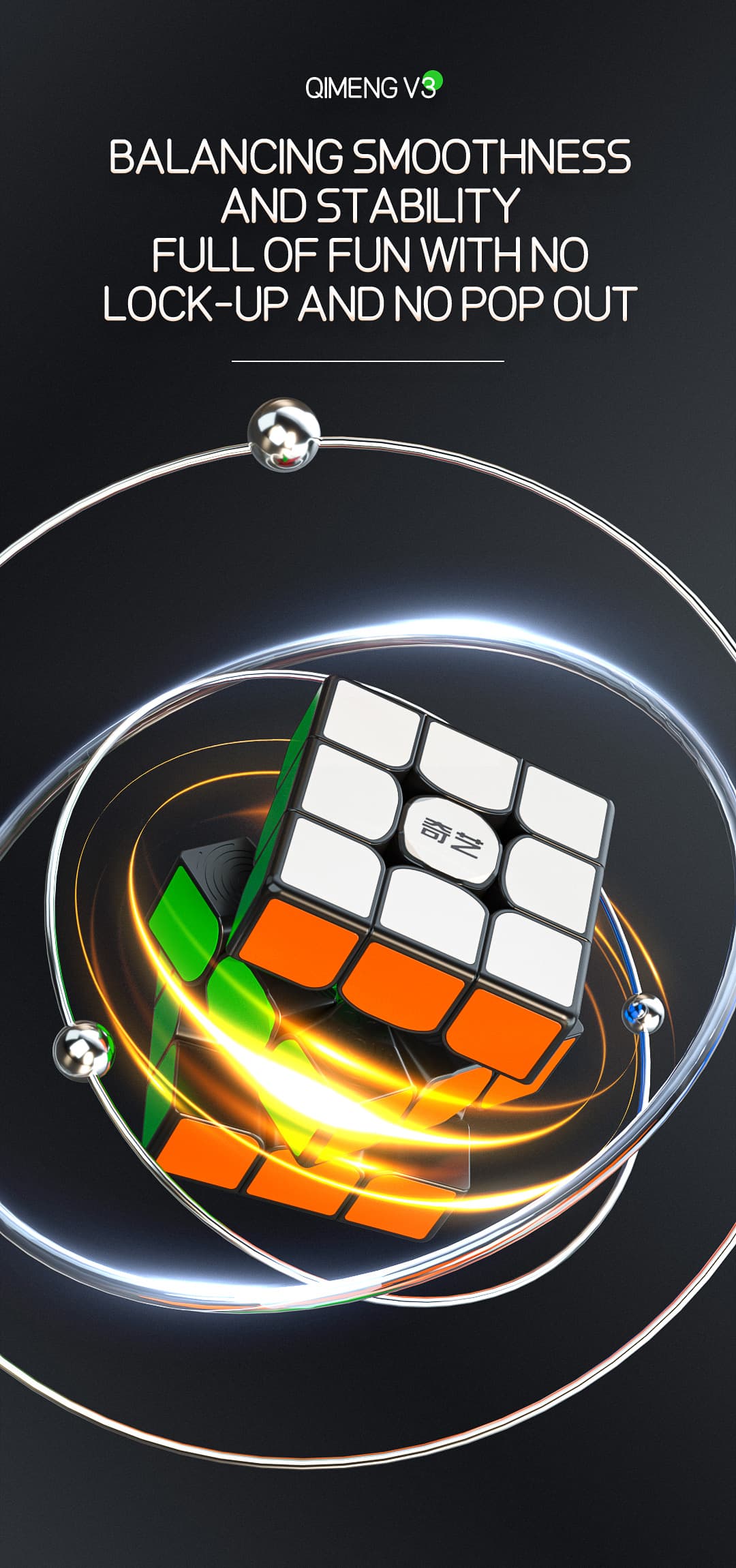 QiYi QiMeng V3 3x3 - Black image 11