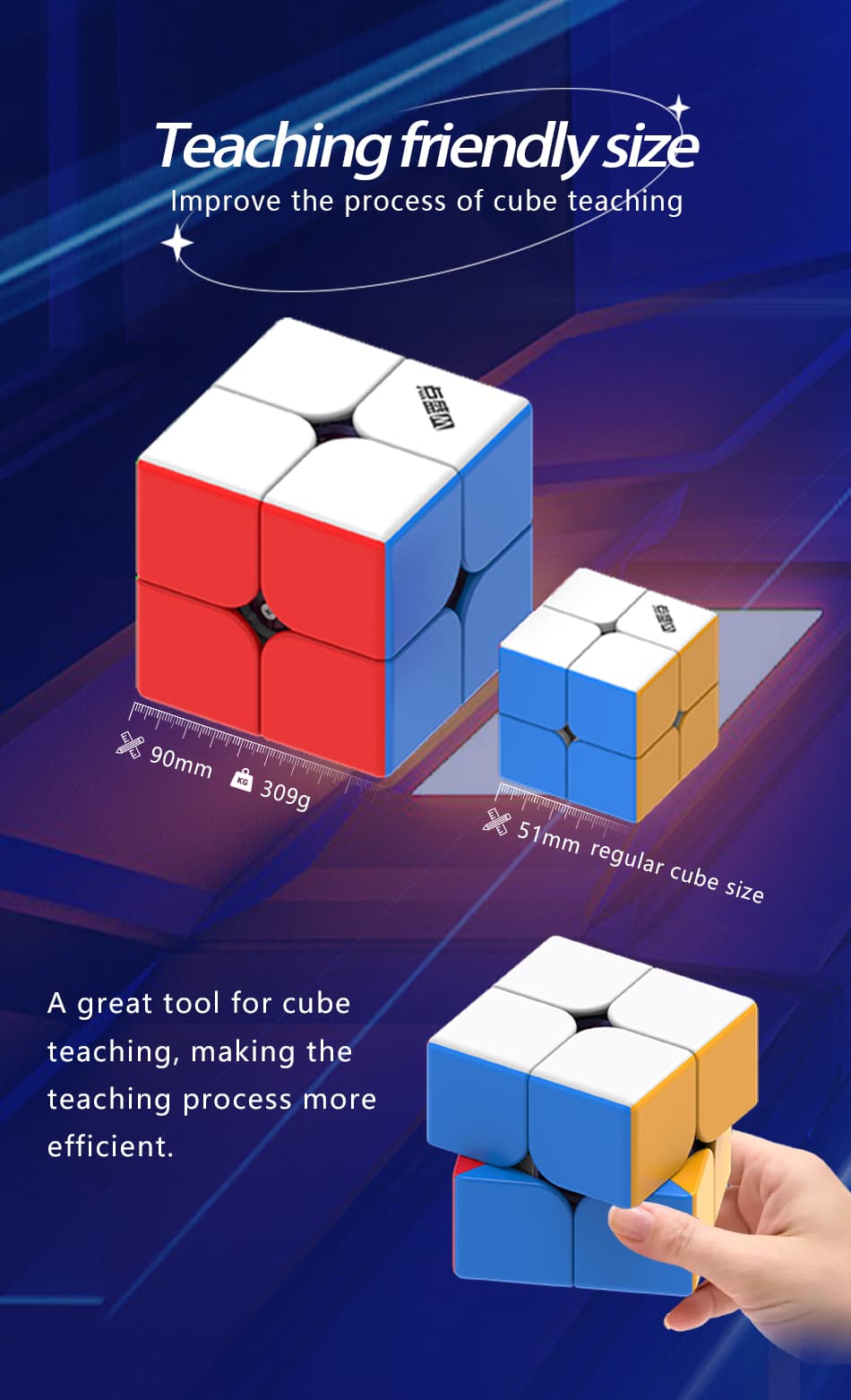 DianSheng 9CM Googol Magnetic 2x2 - Stickerless image 15