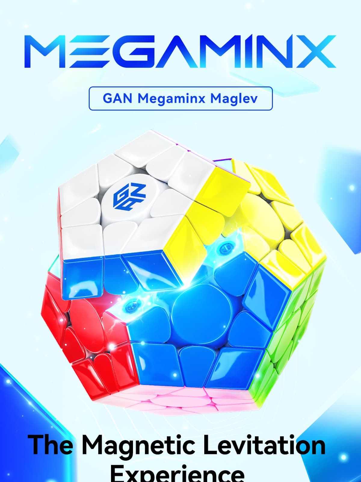 GAN Megaminx V2 Maglev UV (Grey) - Stickerless image 3