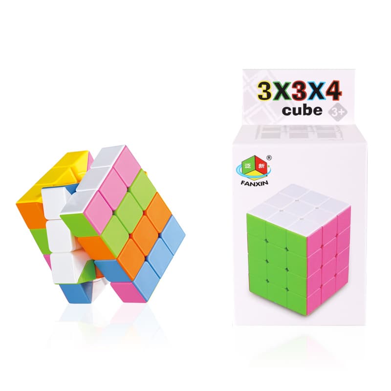 FanXin 3x3x4 Cube - Stickerless Pink image 2
