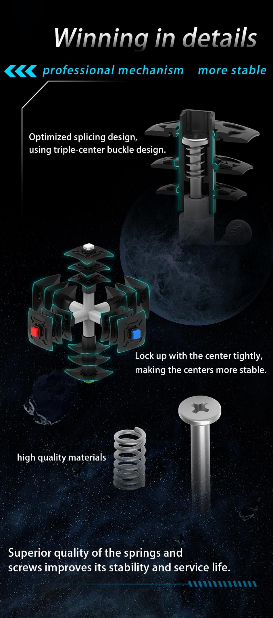 DianSheng Galaxy 13x13 Magnetic Black-Internals image 17