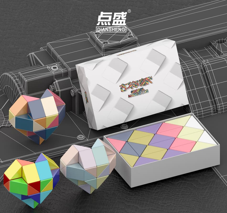 Diansheng Googol Snake Puzzle - Macaron image 4