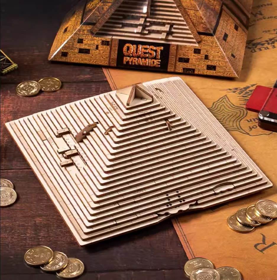 Wooden Puzzle Box - Quest Pyramid image 7