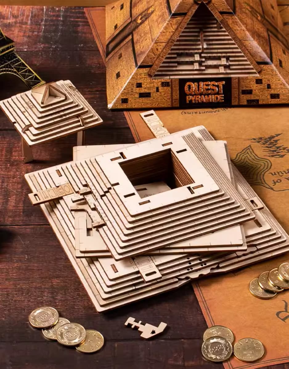 Wooden Puzzle Box - Quest Pyramid image 9