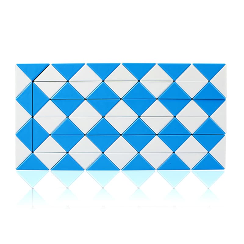 QiYi 72 blocks Magic Snake - blue+white image 1