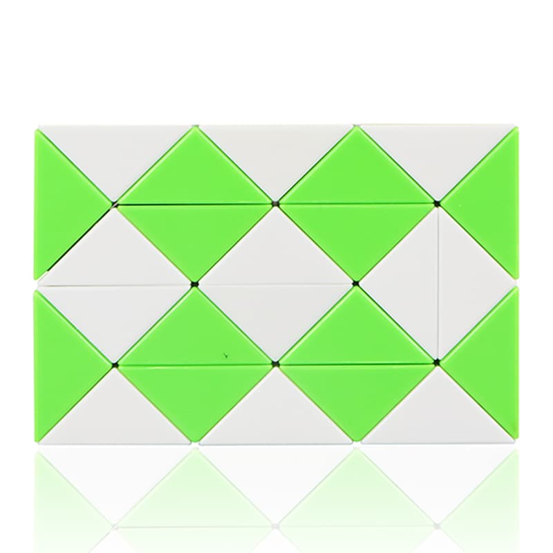 QiYi 24 blocks Magic Snake - green white image 1