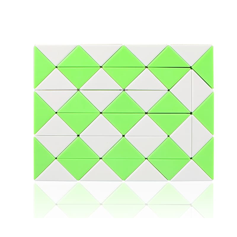 QiYi 48 blocks Magic Snake - green white image 1