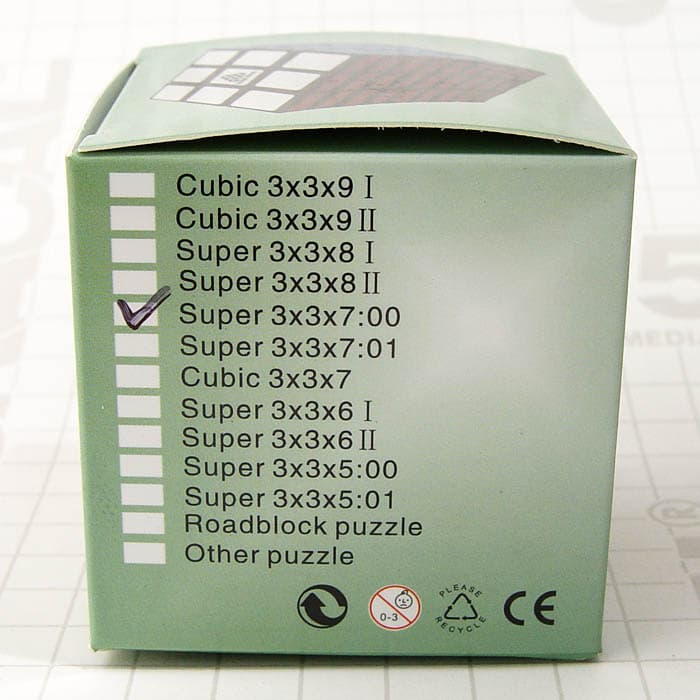 WitEden Super 3x3x7:00 Magic Cube - Black image 3