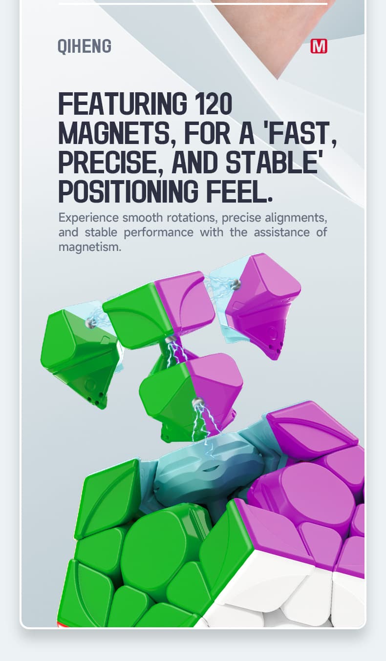 QiYi QiHeng S2 Magnetic Megaminx - Stickerless image 10