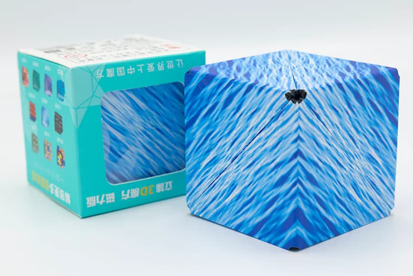 MoYu SHASHIBO Magnetic Folding Cube - Blue image 2