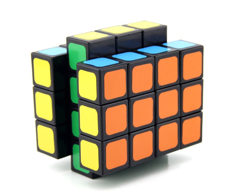 WitEden 1688Cube 3x3x4 Cuboid Cube(Symmetric) - Black image 3