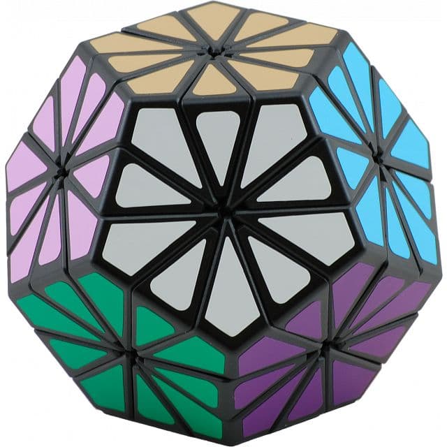 Meffert 12 color Pyraminx crystal V2 - Black image 1