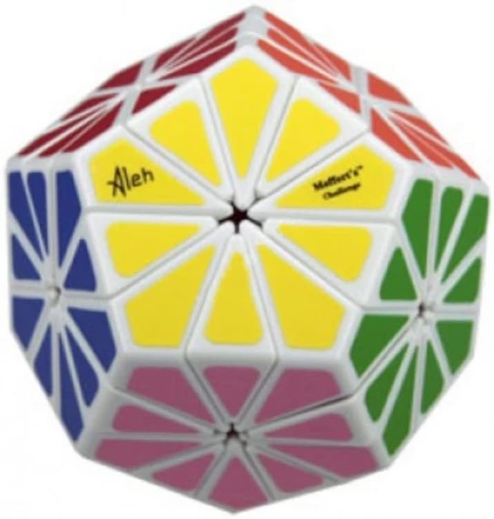 Meffert's 12 color Pyraminx Crystal V2 - White image 1
