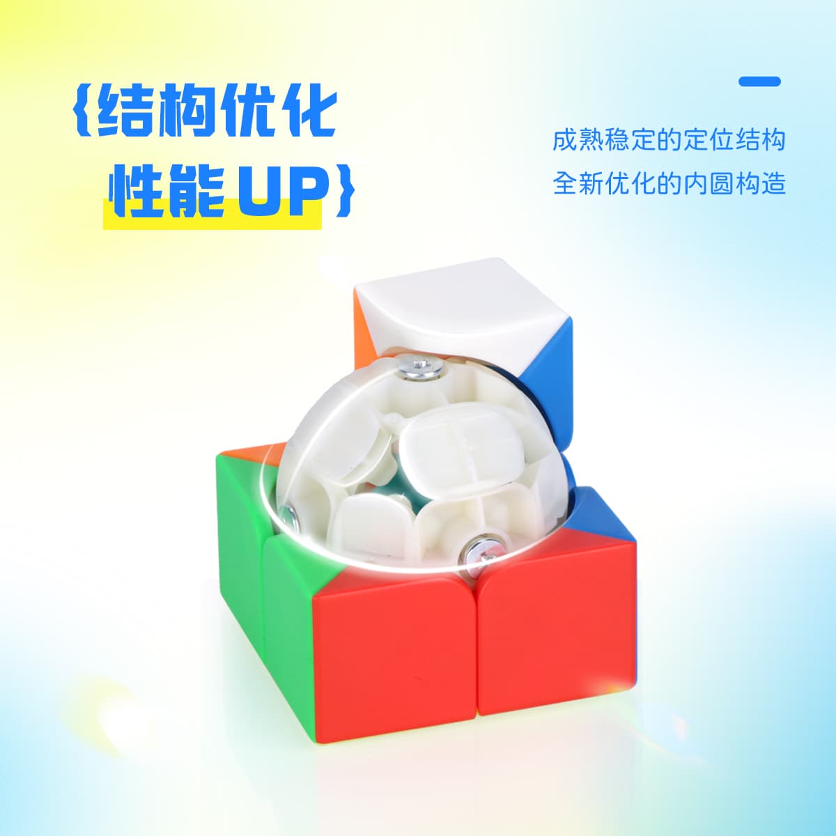 YJ GuanPo 2x2 V2 - Stickerless image 7