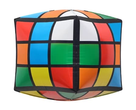 Cube Pattern PVC Balloon 18cm image 5