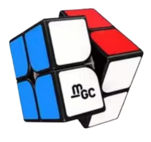 YJ MGC 2x2 Magnetic Cube - Black image 1