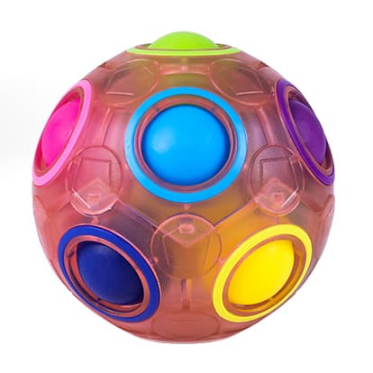QiYi Rainbow Ball (12 Holes) - Luminous.Yellow image 1