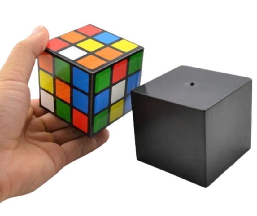 Real 'Magic' Cube (1s Solved) - Black image 1