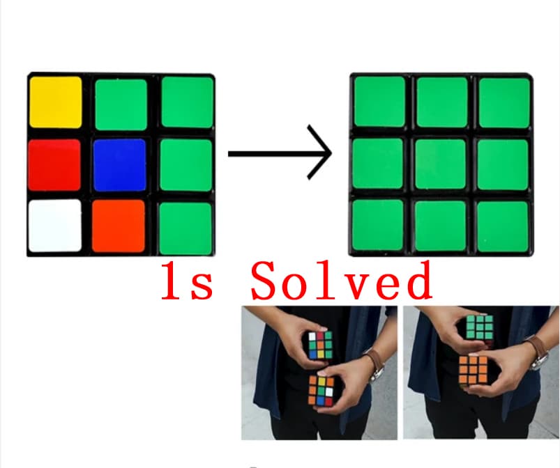 RD Insta 1s-Solved Cube - Black image 1