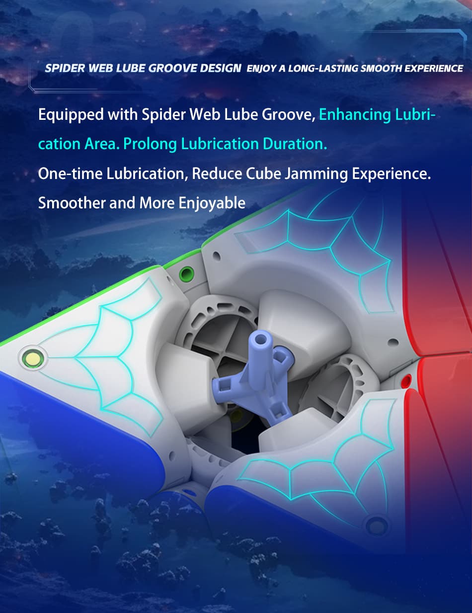 DianSheng Googol 19.5 CM Magnetic Pyraminx - Black Internal image 12