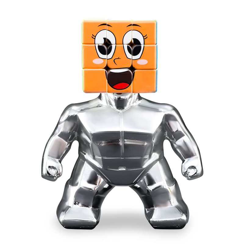 Yuxin Super Hero Cube 3x3 (Mini 3.5cm) - Silver image 1