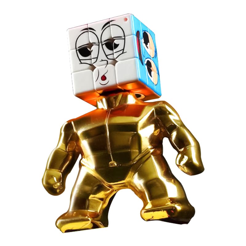 Yuxin Super Hero Cube 3x3 (Mini 3.5cm) - Golden image 1