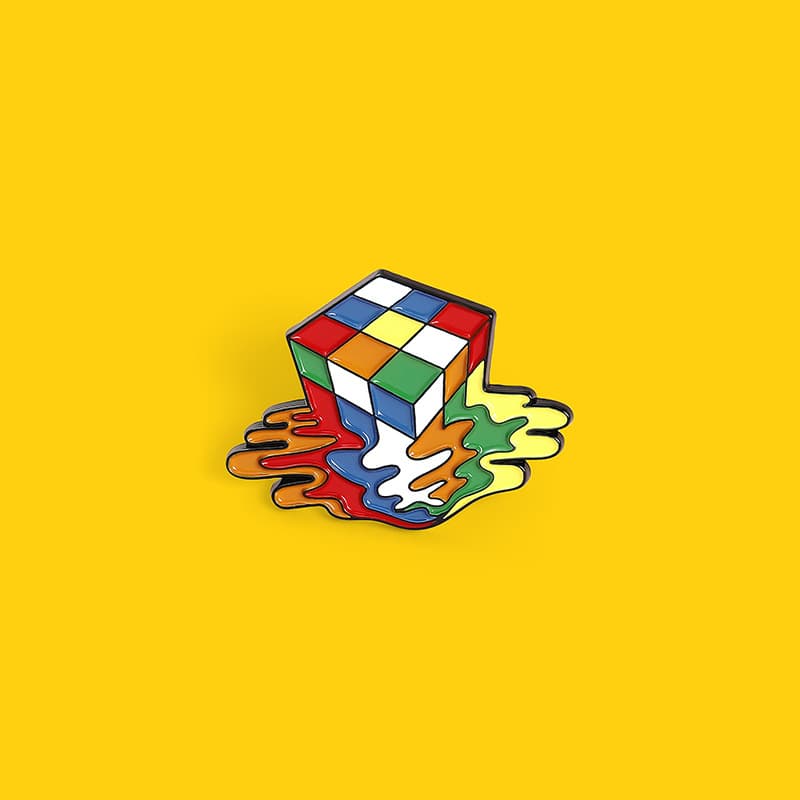 Melted-cube Brooch image 11