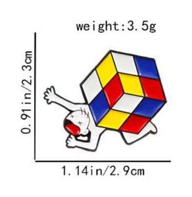 Cubeman Brooch image 4
