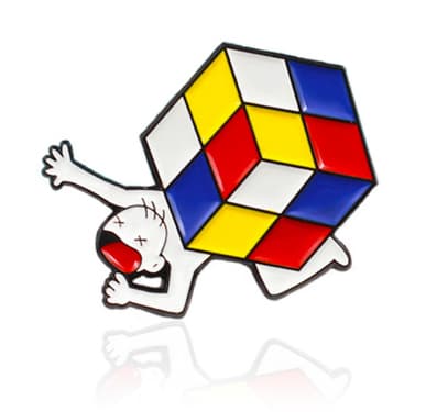 Cubeman Brooch image 1